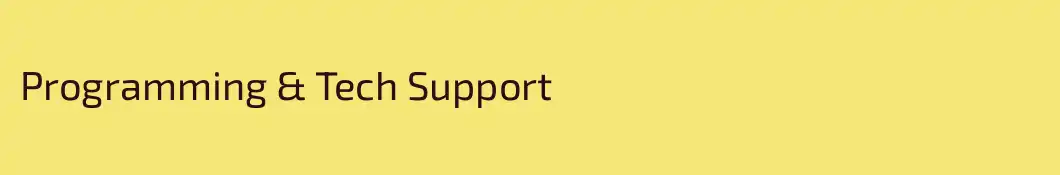 Programming & Tech Support